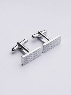 Stainless Steel Designer Silver Cufflink (CUFFLINK-386)