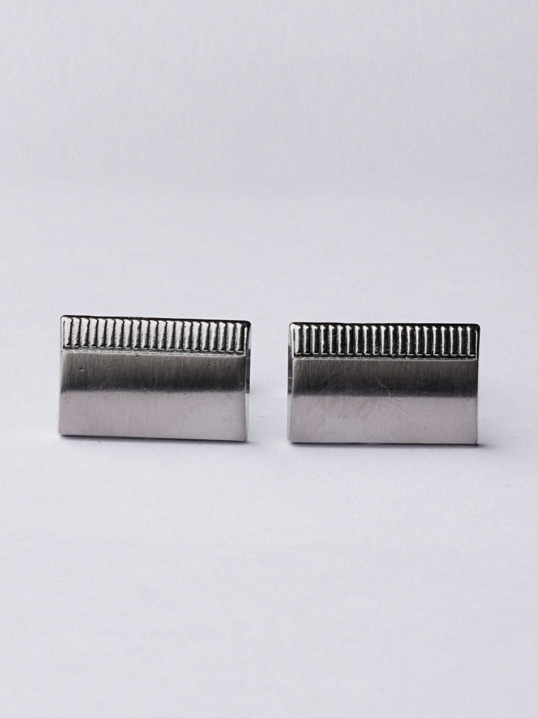 Stainless Steel Designer Silver Cufflink (CUFFLINK-388)