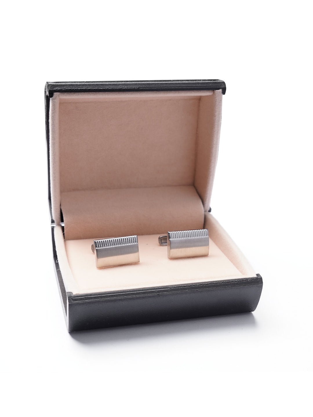 Stainless Steel Designer Silver Cufflink (CUFFLINK-388)