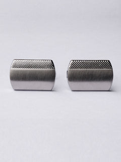 Stainless Steel Designer Silver Cufflink (CUFFLINK-389)