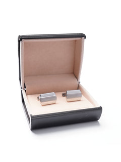 Stainless Steel Designer Silver Cufflink (CUFFLINK-389)