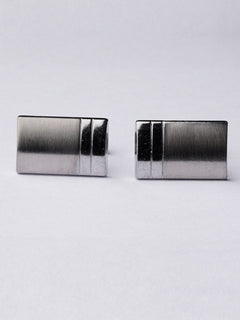 Stainless Steel Designer Silver Cufflink (CUFFLINK-392)