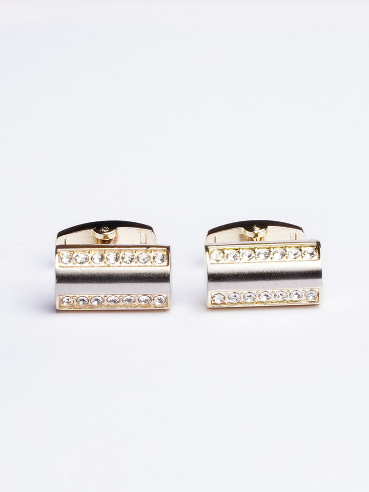 Gold Textured Cufflink For Man (CUFFlINK-438)