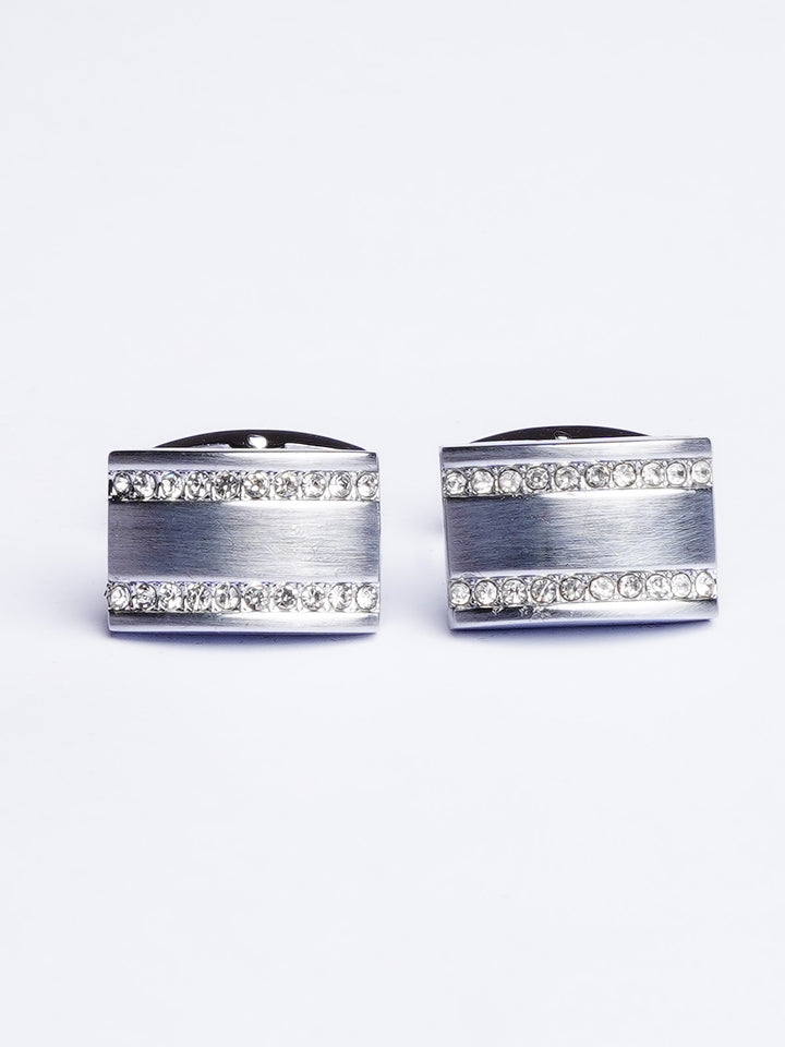 Rectengular Silver Cufflink (CUFFLINK-439)