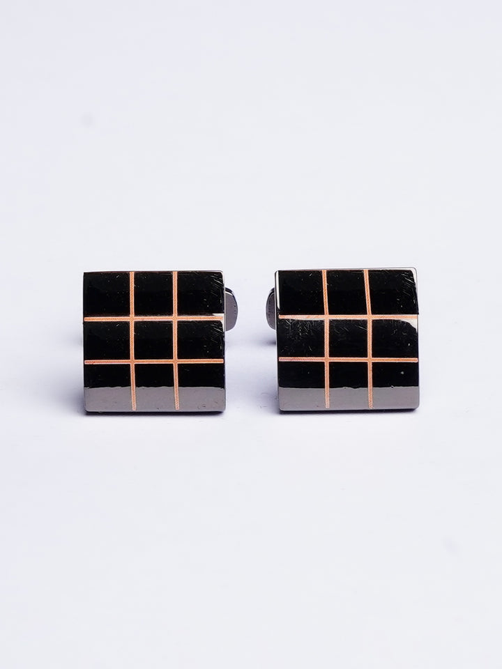 Square Shape Checkered Cufflink (CUFFLINK-441)