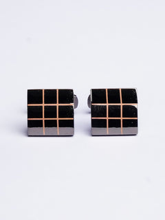 Square Shape Checkered Cufflink (CUFFLINK-441)