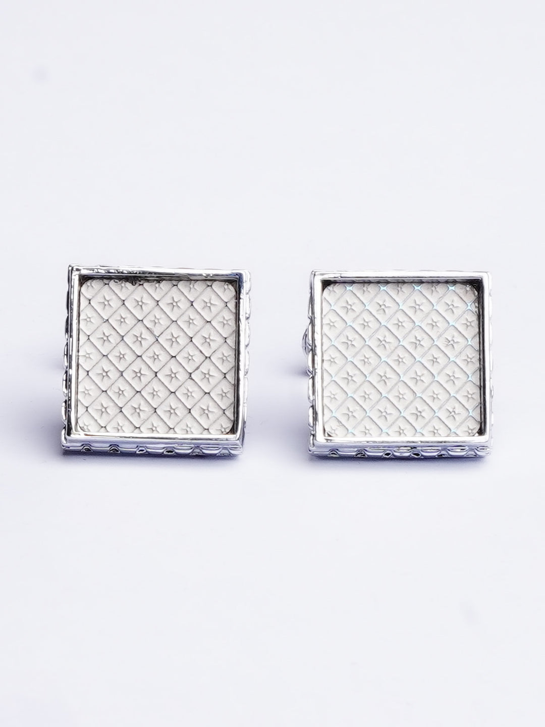 Square Shape Silver Cufflink (CUFFLINK-444)