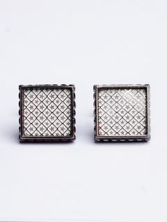 Square Shape Black Cufflink (CUFFLINK-445)