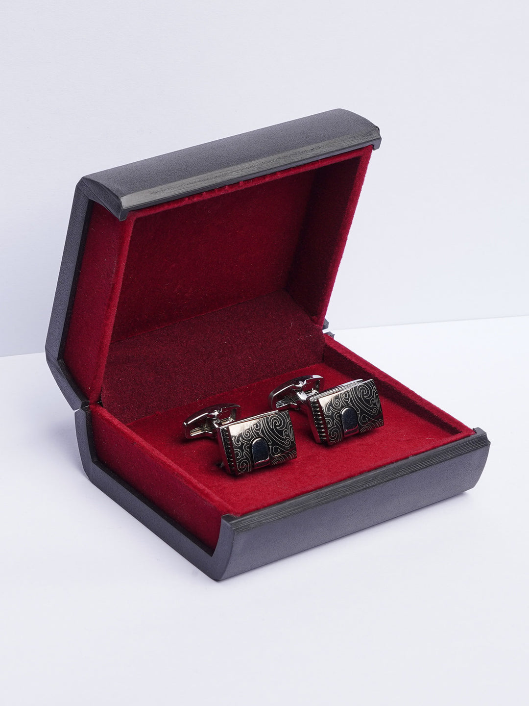 Silver Embossed Cufflink (CUFFLINK-448)