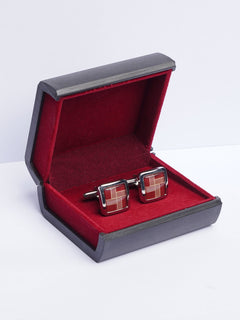 Square Shaped Silver Cufflink (CUFFLINK-455)