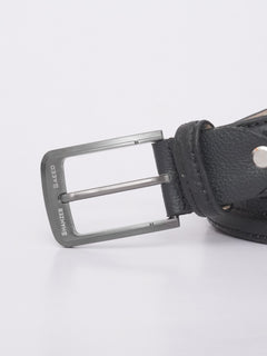 Black Leather Belt (BELT-593)