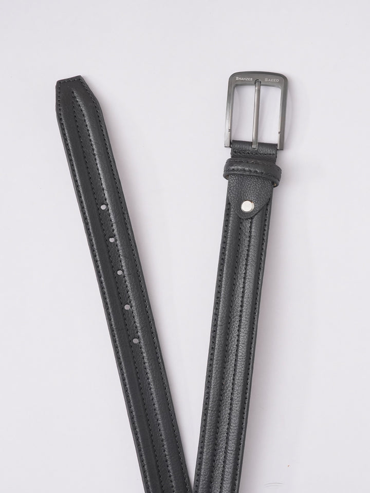 Black Leather Belt (BELT-593)