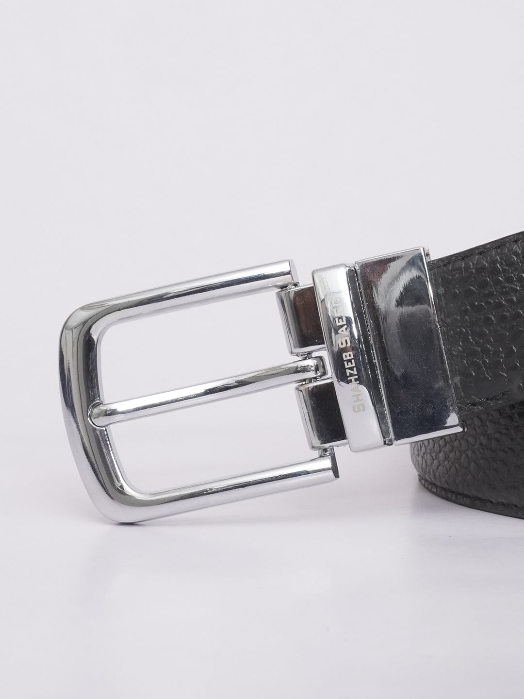 Black & Dark Brown Self Reversible Leather Belt (BELT-596)