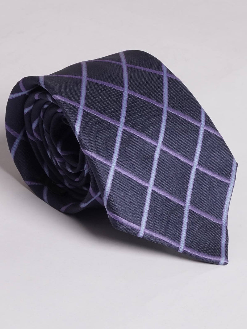 Navy Blue With Square Style Tie (TIE-637)