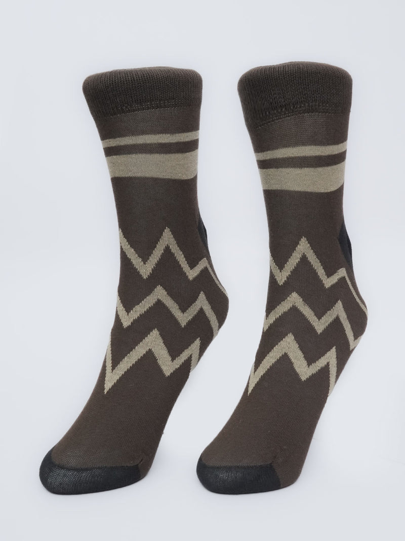 Brown Stripes Socks (SOCKS-972)