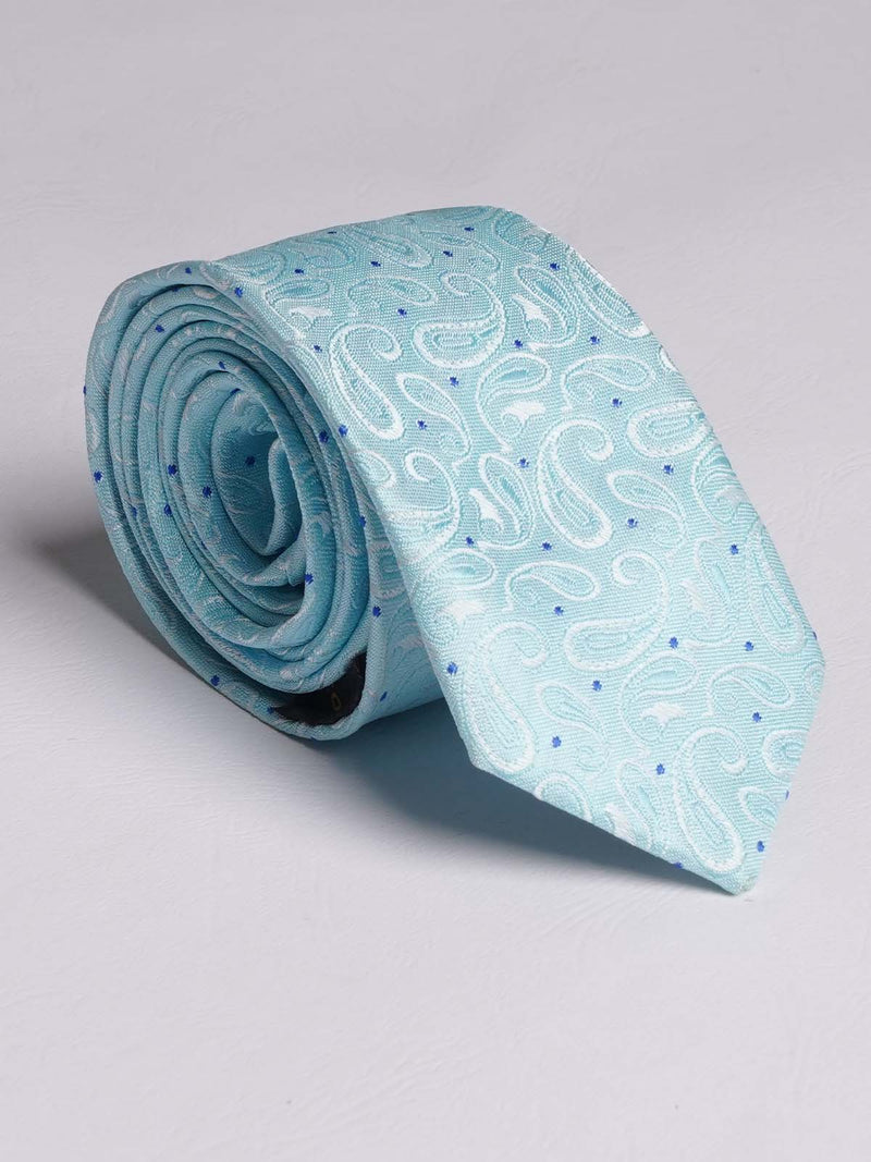 Aqua Blue Designer Tie (TIE-798)