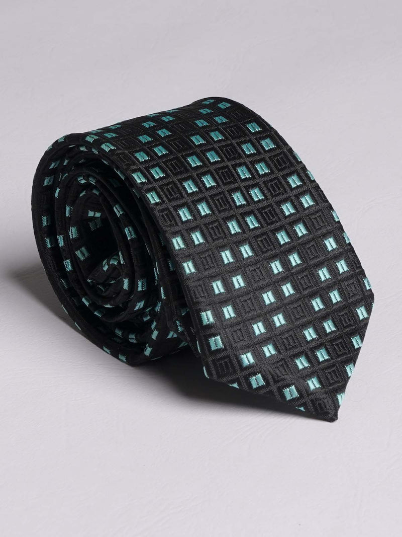 Aqua Green Dotted Tie (TIE-711)