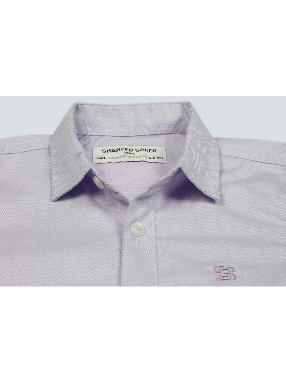 Light Purple Self Half Sleeves Boys Casual Shirt (BCS-31)