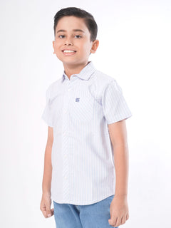 Multi Striped Half Sleeves Boys Casual Shirt (BCS-43)