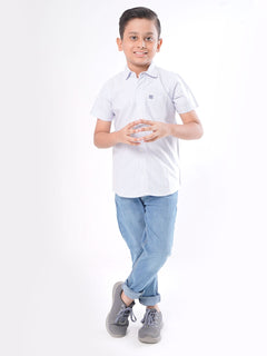 Multi Striped Half Sleeves Boys Casual Shirt (BCS-43)