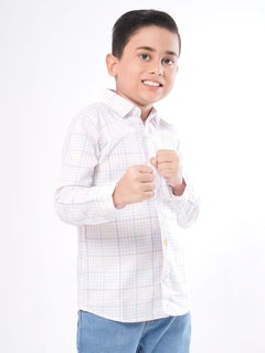 Multi Check Full Sleeves Boys Casual Shirt (BCS-67)