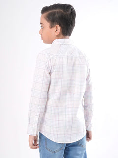 Multi Check Full Sleeves Boys Casual Shirt (BCS-67)