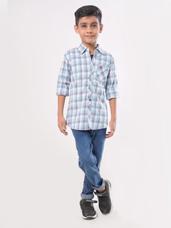 Muti Check Full Sleeves Boys Casual Shirt (BCS-78)