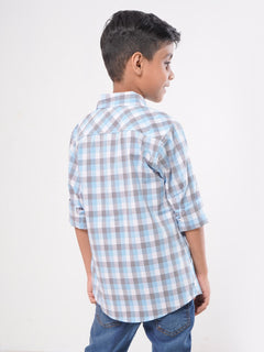 Muti Check Full Sleeves Boys Casual Shirt (BCS-78)