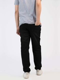 Black Plain Boys Denim Jeans (BD-20)