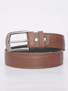 Light Brown Plain Leather Belt (BELT-581)