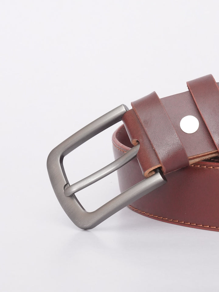 Maroon Plain Leather Belt (BELT-590)