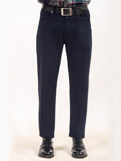 Navy Blue Plain Basic 5 Pockets Cotton Pant (BFP-08)