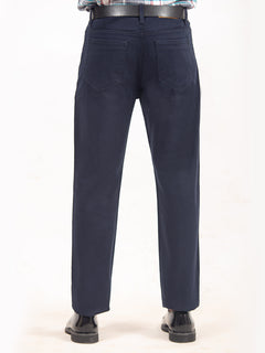 Navy Blue Plain Basic 5 Pockets Cotton Pant (BFP-08)