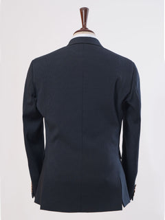 Navy Blue Self Single-Breasted Tailored Men’s Blazer (BMF-002)