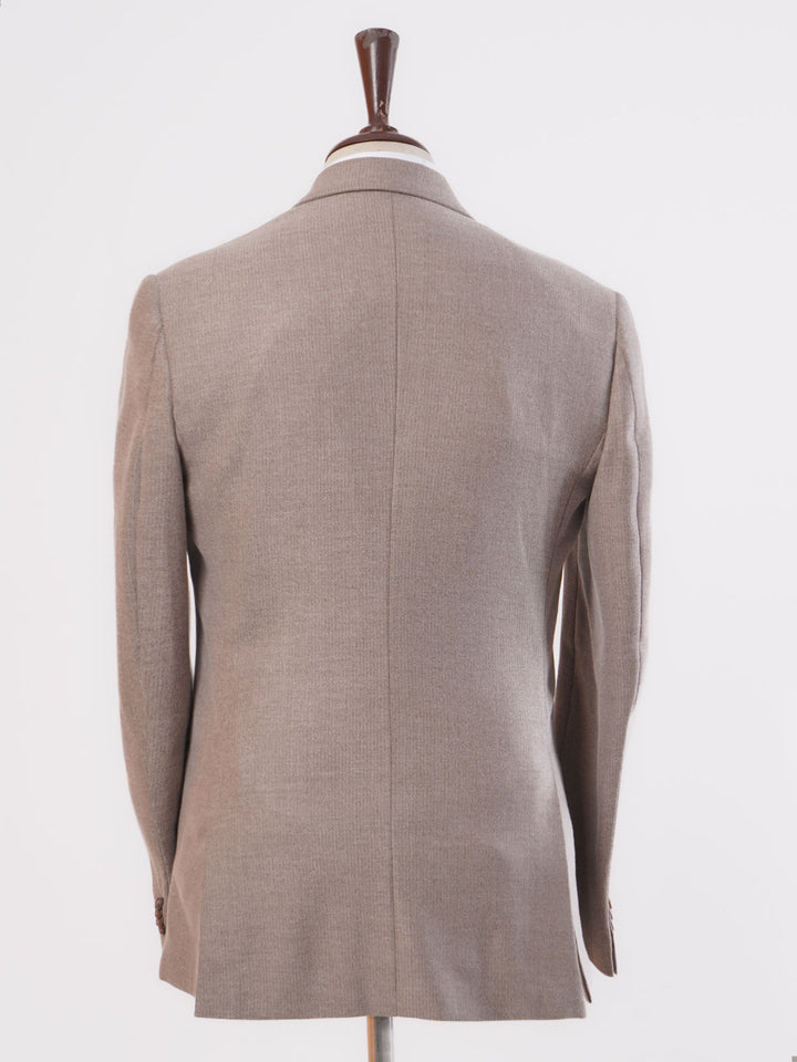 Light Brown Self Single-Breasted Tailored Men’s Blazer (BMF-004)