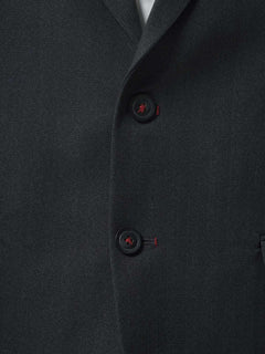 Charcoal Grey Self Single-Breasted Tailored Men’s Blazer (BMF-013)