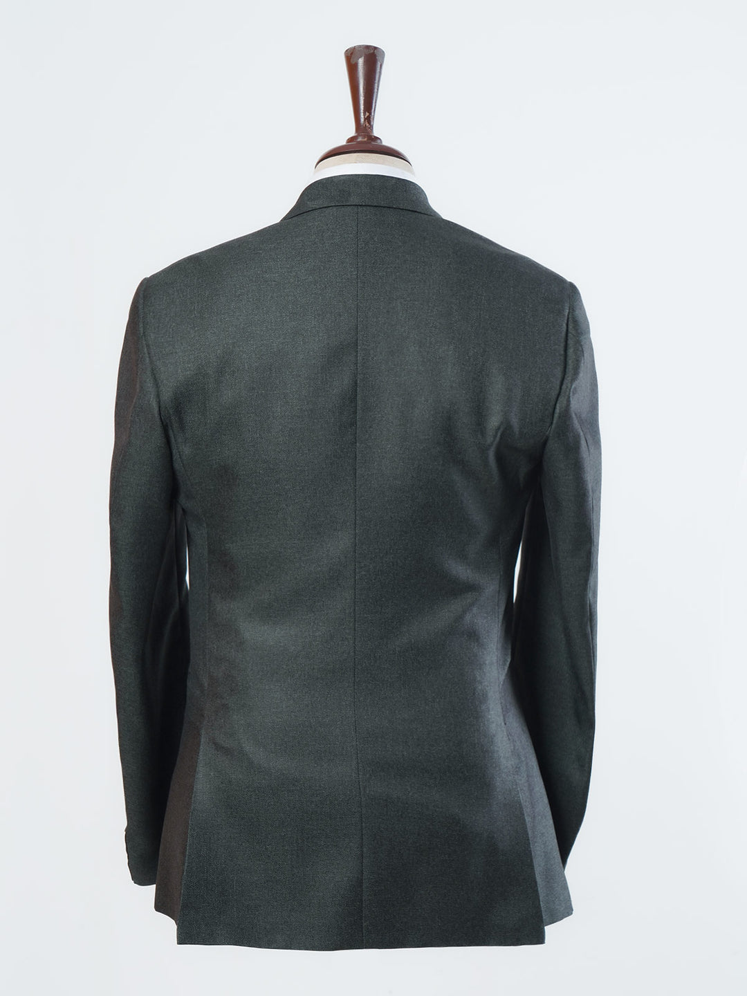 Dark Green Self Single-Breasted Tailored Men’s Blazer (BMF-016)