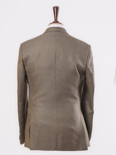 Brown Self Single-Breasted Tailored Men’s Blazer (BMF-018)