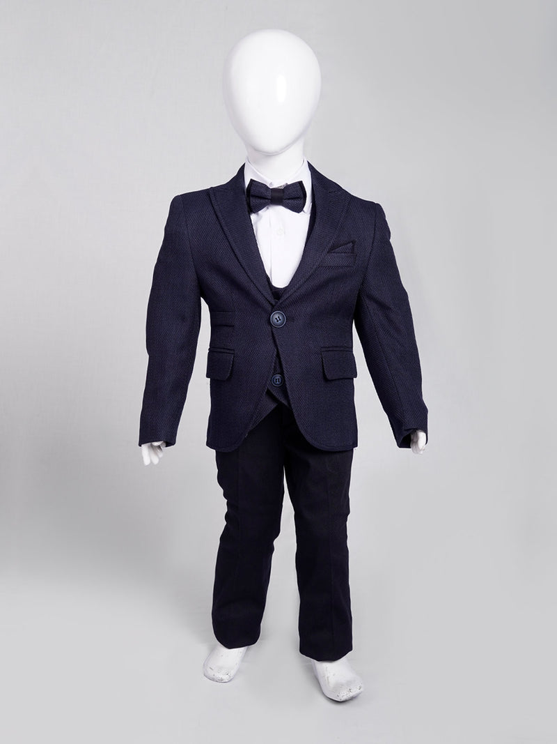 Blue Self Boys Suit for Kids 5 Piece Set Complete Suit (BST5-30)