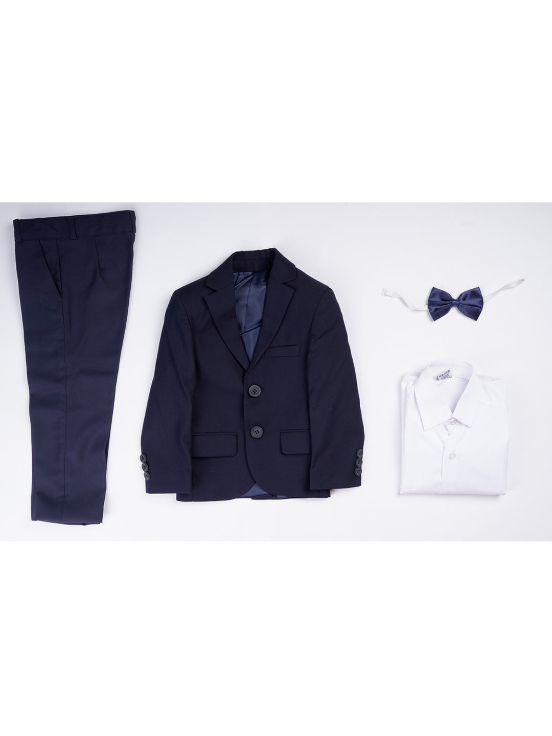 Blue Plain Boys Suit for Kids 4 Piece Set Complete Suit (BST5-32)