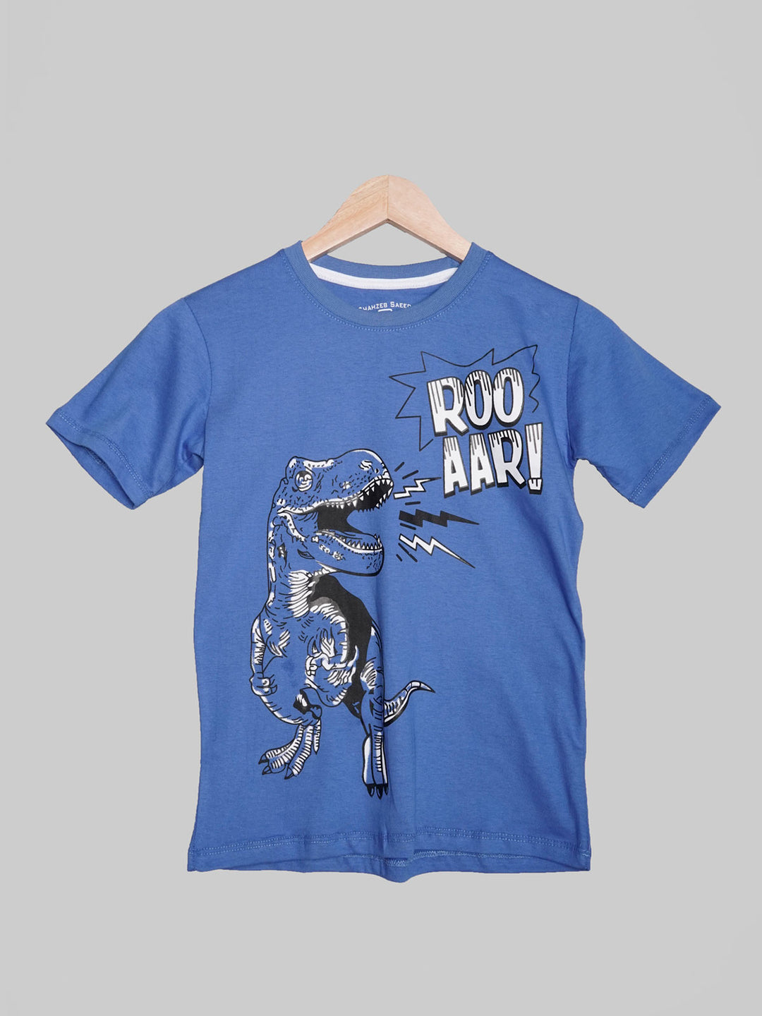 Rooar Royal Blue Half Sleeves Boys T-Shirt (BT-103)