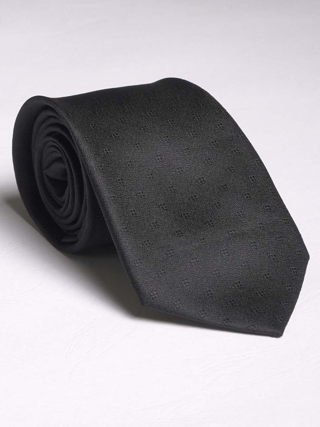 Black Elegant Square Dot Tie (TIE-597)