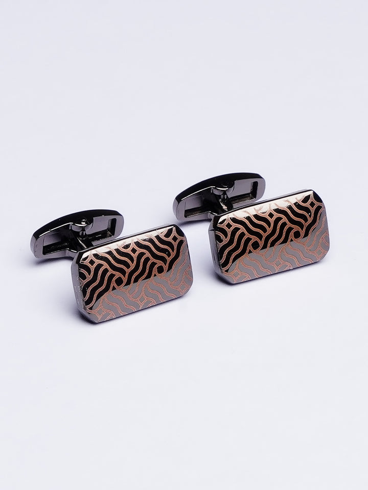 Black Designer Cufflink (CUFFLINK-440)