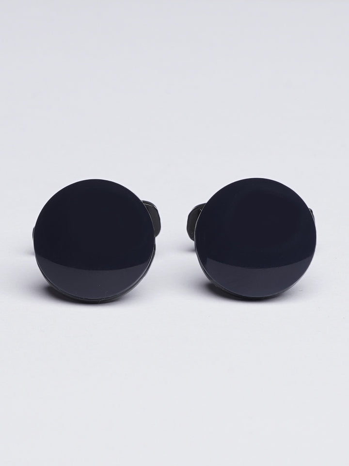 Black Round Cufflink (CUFFLINK-412)