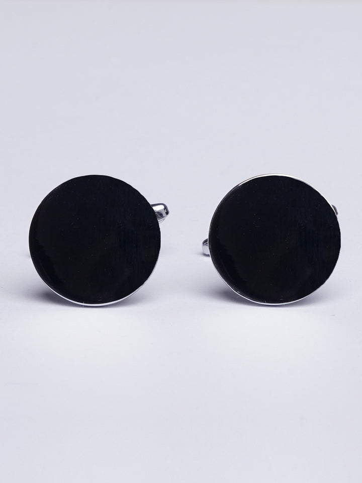 Black Round Cufflink (CUFFLINK-421)