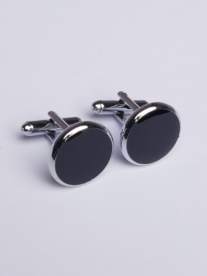 Black Round Cufflink (CUFFLINK-421)