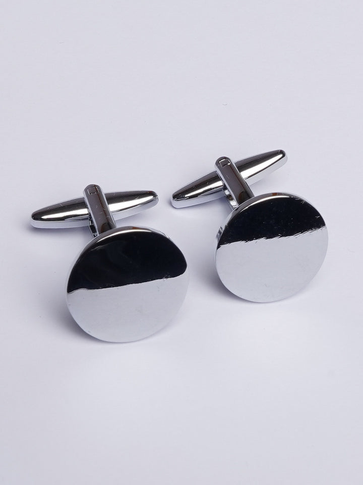 Silver Round Cufflink (CUFFLINK-425)