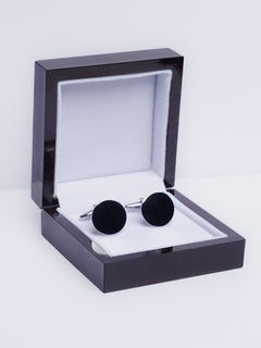 Silver Round Cufflink (CUFFLINK-425)