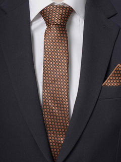 Orange Designer Tie Set (TS-236)