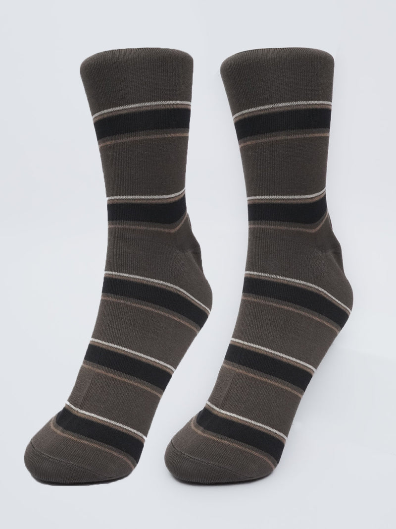 Brown Striped Socks (SOCKS-984)